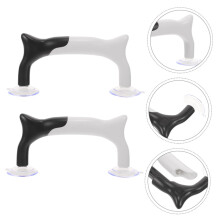 2 pinzas para reglas de acolchado con ventosa para reglas de costura (color blanco y negro)