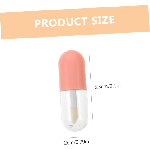 20 τεμάχια κενά σωληνάρια lip gloss με καπάκια, επαναγεμιζόμενα δοχεία lip balm