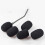 20pcs Microphone Sponge Covers Lapel Microphone Covers Sponge Mic Protectors Black Material Protects 4