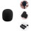 20pcs Microphone Sponge Covers Lapel Microphone Covers Sponge Mic Protectors Black Material Protects 7