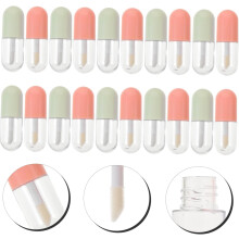 20 tubes de gloss vides avec bouchons, contenants rechargeables pour baume à lèvres