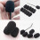 20pcs Microphone Sponge Covers Lapel Microphone Covers Sponge Mic Protectors Black Material Protects 8