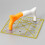 2pcs Handheld Quilting Patchwork Ruler com alça de sucção, ferramenta de custura antideslizante 4