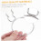 6pcs Pegboard Hooks Display Shelf Hooks for Hanging Cups for Pegboard Storage Rack 5