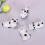 4pcs Ceramic Chopsticks Holder Cow Shape for Spoons and Forks, White Tableware Rest Easy to Clean Feature 5