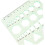 Geometric Stencils Plastic Circle Template Architect Scale Ruler Drafting Tools 7