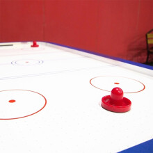 Airhockey-Puck- und Schieber-Set, 76 mm rote Schieber, 2 Stück, 4 rote 51-mm-Pucks und 2 Filzüberzüge