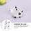 4pcs Ceramic Chopsticks Holder Cow Shape for Spoons and Forks, White Tableware Rest Easy to Clean Feature 8