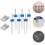 Universal Twin Sewing Needles for Sewing Machine Easy to Thread and Convenient Includes Needle Threader Assorted Color Iron and Plastic Material 7
