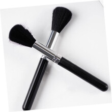 4 Pcs Nail Cleaning Brushes Manicure Dust Remover with Black Handle and Bristles
