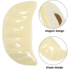 4-teiliges Set Keramik-Essstäbchenablagen in Knödelform, elegantes Design, leicht zu reinigen, hält den Tisch sauber