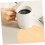 Leather Coaster Round Pu Drink Coasters Bamboo Grain Design for Table Decor Hot Cold Drinks Protection 5
