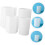 Moule à bougie hexagonal cylindrique en silicone (lot de 4) 8