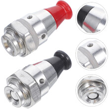 Lot de 2 soupapes de sécurité pour autocuiseur, conception anti-explosion, en alliage d'aluminium.