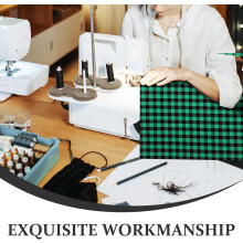 6 stuks katoenen patchworkstof met kerstthema en ruitjespatroon voor doe-het-zelf naaiprojecten en kerstquilts