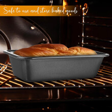 3 stk. brødpanne, risteform, rektangulær, karbonstål, non-stick belegg, robust konstruksjon, trygg