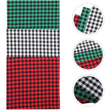 6 pezzi di tessuto di cotone a quadri a tema natalizio per patchwork, materiale per cucito fai da te e trapunte natalizie