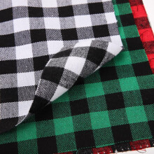 6 stuks katoenen patchworkstof met kerstthema en ruitjespatroon voor doe-het-zelf naaiprojecten en kerstquilts