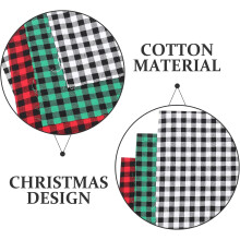 6 st jultema pläd bomullslapptäcke för DIY sömnad tygmaterial julquilt