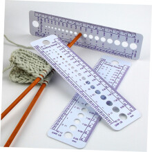 6pcs Resistente ao desgaste Regla de malha Regla de agulha para fornecimento doméstico reutilizável do gauge de malha profissional