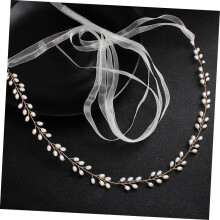 Lot de 2 ceintures de taille en perles pour robes de mariée, ceinture ornée de perles d'imitation, accessoire décoratif chic pour mariage.