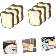 6 Stück Toastfleckenentferner-Schwamm, Küchenspültuch, Scheuerschwamm