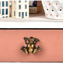 2 Stück froschförmige Schrankgriffe, Vintage-Kupfer-Schubladengriffe, rostbeständig, einfach zu montieren, elegant für Ihr Zimmer