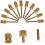 20pcs Pedicure Drill Bit Manicure Tool Cuticle Drill Bit with Sharpening and Sanding Function fo 3
