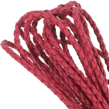 4 st 3 mm mjuka läderflätade snören DIY armbandssnöre pärlsnöre rep