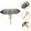 6pcs Hexagonal Crystal Wire Wrapped Knobs Brass Drawer Pulls Cabinet Handle 3