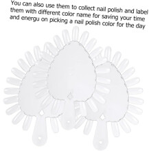 Hartvormig displaybord voor nagellakkleuren, set van 20 oefennageltips voor manicuretraining en doe-het-zelf in de salon.