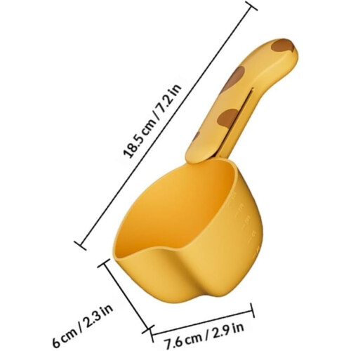 2 multifunktionale Getreidelöffel mit präziser Messfunktion und Beutelverschlussclip 1