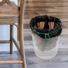 6pcs Trash Can Bag Bands Garbage Bag Band 140cm Natural Circumference Simple Design Easy to Use Practical
