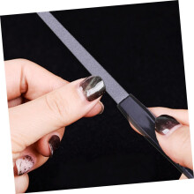 20 limas de uñas, mango de cuchillo para manicura, tiras abrillantadoras de acero inoxidable para uso doméstico.