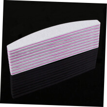 Lot de 20 limes à ongles double face pour manucure et nail art, outil de polissage et lissage.