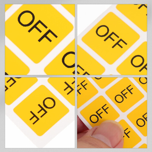 20pcs off Switch Button Warning Labels Pvc Self-adhesive On/off Stickers 2
