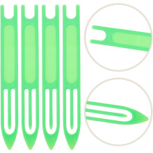 6 aghi da cucito in plastica resistenti e di grandi dimensioni per la riparazione di tappeti e reti da pesca, in ABS.