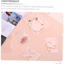 100 Stück Ohrring-Aufbewahrungsbeutel aus PVC, Schmuckbeutel, Ohrringverpackung zur Schmuckorganisation und -aufbewahrung