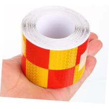 2 rolos fita de segurança reflectiva de alta visibilidade fita de advertência de segurança para carro para caminhão