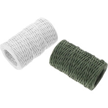 2 rouleaux de fil de fer floral recouvert de papier, tiges de fleurs flexibles et souples pour loisirs créatifs, ficelle à emballer