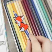 20 Stück universelle, weiche PVC-Fuchs-Stiftclips, abnehmbare Stifthalterkappen, niedliche orangefarbene Stifttaschenclips
