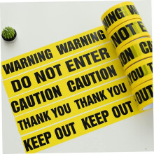 2 rollen Halloween decoratie Engelse letters Waarschuwing stickers Waarschuwingstape Halloween decoratie voor buiten