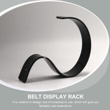 Juego de 4 soportes de exhibición de cinturones de acrílico negro para supermercados y tiendas de cinturones. Diseño creativo y delicado.