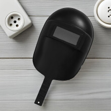 2 Stück handgeführte Schweißer-Gesichtsmasken für Elektroschweißen und Schleifen, Kunststoffmaterial