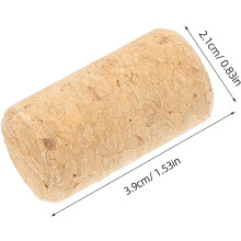 50 stuks 39x21mm zachte houten kurkstoppers voor kleine flessen, lekvrije wijnflesstoppers