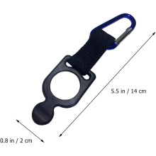20 Stück leichte Karabiner-Flaschenverschlüsse aus Aluminiumlegierung mit Nylonbändern