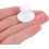 50pcs Chef Uniform Buttons Round Abs Movable Chess Piece Shape Professional Design White 3
