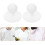 50pcs Chef Uniform Buttons Round Abs Movable Chess Piece Shape Professional Design White 7