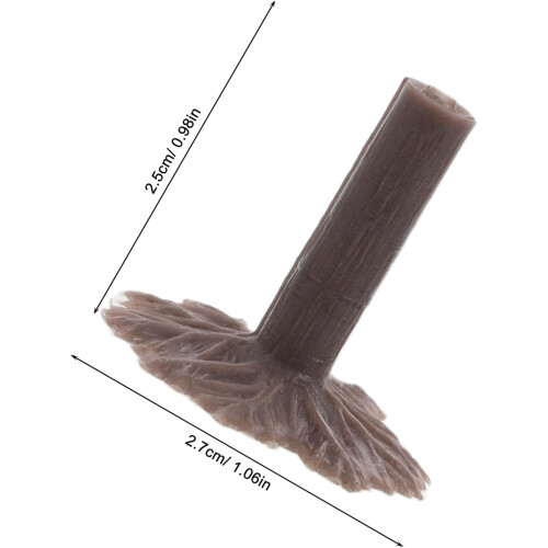 50Pcs Light Brown Plastic Model Tree Feet for Miniature Diorama Trees Landscape 1