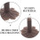 50Pcs Light Brown Plastic Model Tree Feet for Miniature Diorama Trees Landscape 3